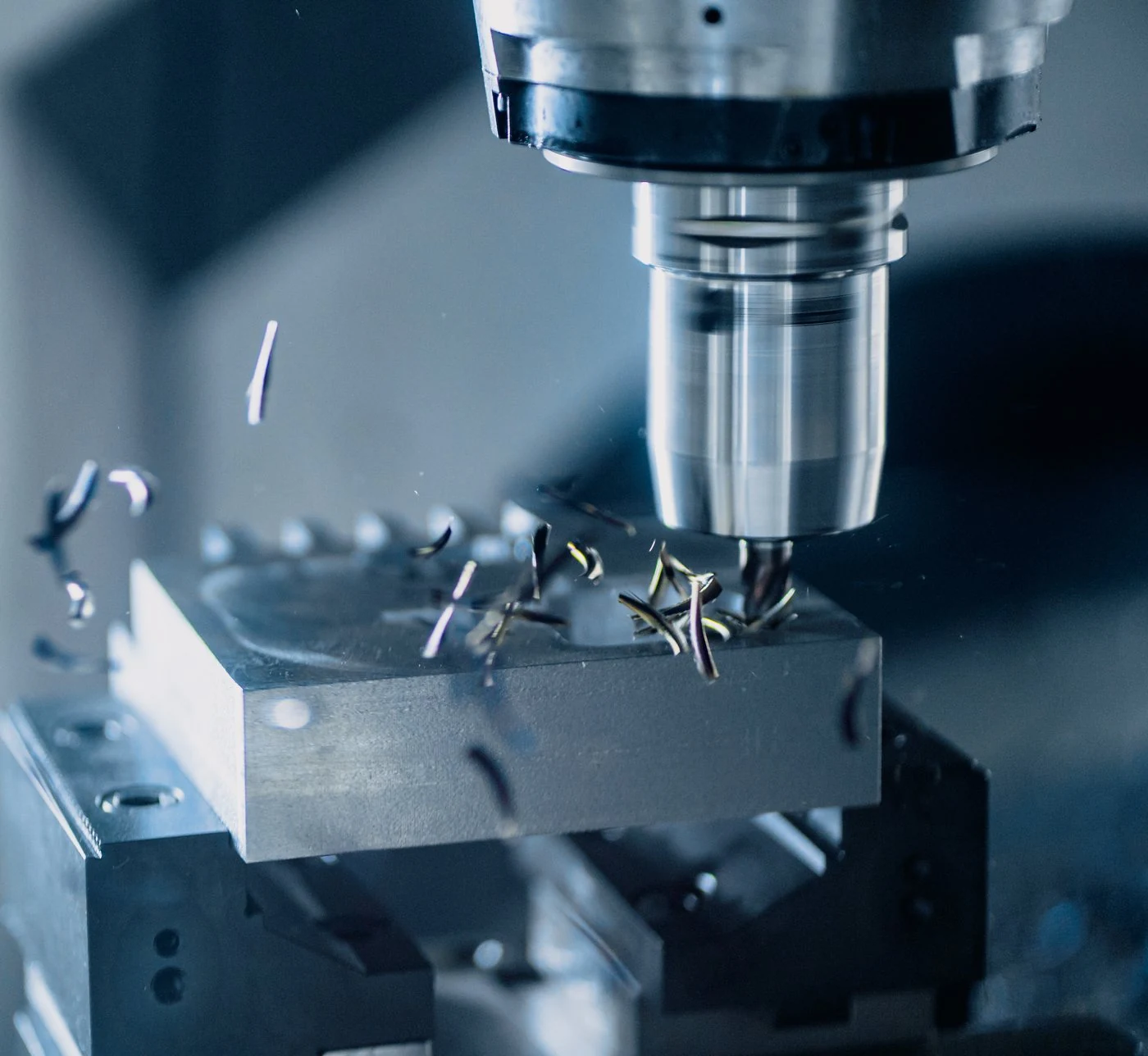 Close-up of a precision cutting tool