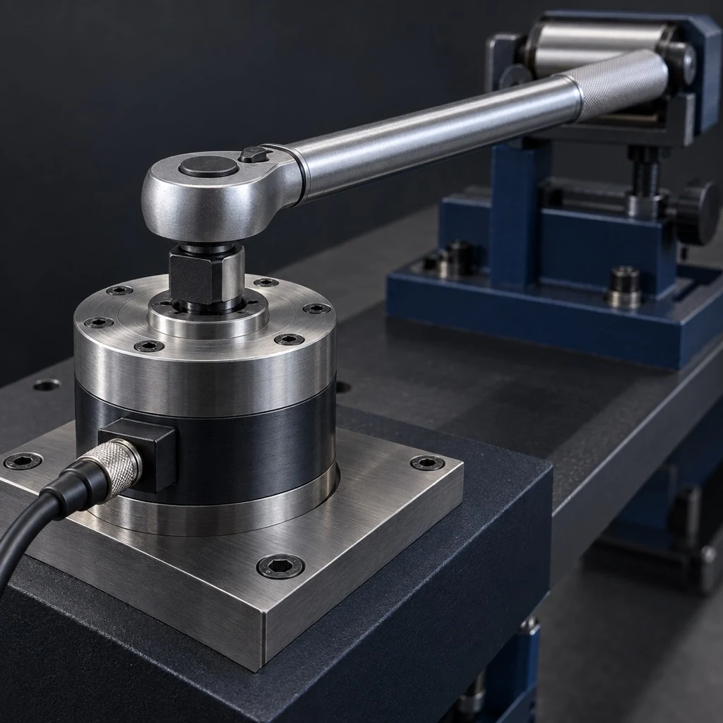 Torque wrench testing equipment
